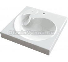 Раковина над стиральной машиной Reflection Beta RF6060BT 60x60 см, белый, с кронштейнами