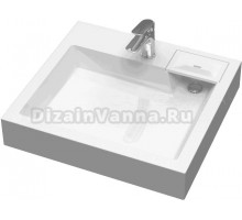 Раковина над стиральной машиной Reflection Delta RX6055DE 60x55 см, белый, с кронштейнами