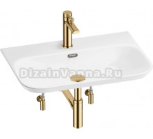 Комплект Wellsee Eclatant 2.0 201005463 глянцевый белый, золото, 5 в 1