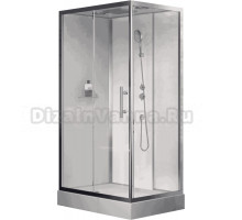 Душевая кабина EvaGold 1806A-S 120х80 см, прямоугольная, хром