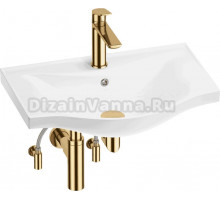 Комплект Wellsee Bisou 201005168 глянцевый белый, золото, 5 в 1