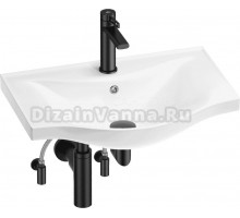 Комплект Wellsee Bisou 201005172 глянцевый белый, матовый черный, 5 в 1