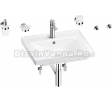 Комплект Wellsee FreeDom 201006936 глянцевый белый, хром, 9 в 1