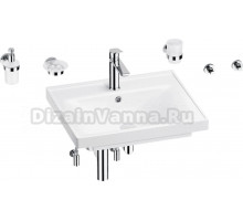 Комплект Wellsee FreeDom 201006941 глянцевый белый, хром, 9 в 1