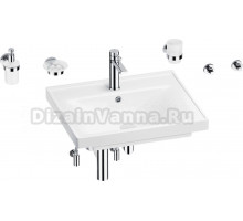 Комплект Wellsee FreeDom 201006946 глянцевый белый, хром, 9 в 1