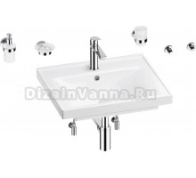 Комплект Wellsee FreeDom 201006951 глянцевый белый, хром, 9 в 1