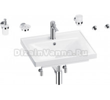 Комплект Wellsee FreeDom 201006956 глянцевый белый, хром, 9 в 1