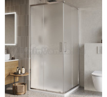 Душевой уголок BelBagno Luce A-2-90-P-Cr 90x90, профиль хром, стекло рифленое