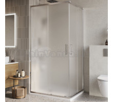 Душевой уголок BelBagno Luce AH-2-100/80-P-Cr 100x80, профиль хром, стекло рифленое