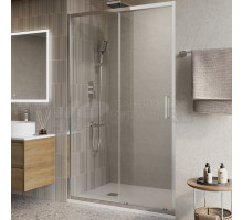 Душевая дверь в нишу BelBagno Luce BF-1-110-C-Cr профиль хром, стекло прозрачное