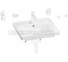 Комплект Wellsee FreeDom 201006985 глянцевый белый, матовый белый, 9 в 1