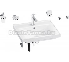 Комплект Wellsee FreeDom 201006991 глянцевый белый, хром, 9 в 1