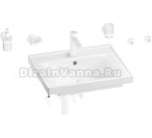 Комплект Wellsee FreeDom 201006995 глянцевый белый, матовый белый, 9 в 1