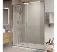 Душевая дверь в нишу BelBagno Luce BF-2-150-C-Cr профиль хром, стекло прозрачное