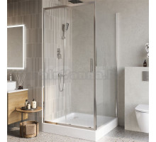 Душевой уголок BelBagno Luce A-1-100/100-C-Cr профиль хром, стекло прозрачное