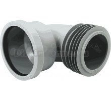 Отвод McAlpine MRDC90-GR с манжетой, 45°, 175 мм