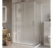 Душевой уголок BelBagno Luce AH-21-120/80-P-Cr профиль хром, стекло рифленое
