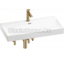 Комплект Wellsee Bromance 201005568 глянцевый белый, золото, 5 в 1