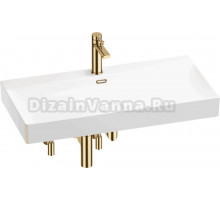 Комплект Wellsee Bromance 201005573 глянцевый белый, золото, 5 в 1