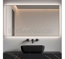Зеркало Armadi Art 543 120х70 с подсветкой, диммером, с антизапотевателем, золото