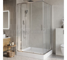 Душевой уголок BelBagno Luce AH-22-125/105-C-Cr профиль хром, стекло прозрачное