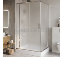 Душевой уголок BelBagno Luce AH-22-120/100-P-Cr профиль хром, стекло рифленое
