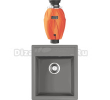 Комплект Мойка Omoikiri Daisen 42-GR leningrad grey + Измельчитель Nagare 750