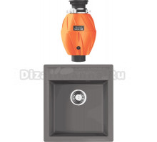 Комплект Мойка Omoikiri Daisen 46-GR leningrad grey + Измельчитель Nagare 500