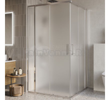 Душевой уголок BelBagno Luce A-22-90+20-P-Cr профиль хром, стекло рифленое