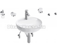 Комплект Wellsee Chalice Perfection 201006226 белый глянцевый, хром, 9 в 1