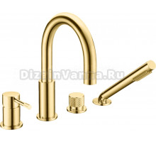 Смеситель на борт ванны Boheme Uno 460-G gold