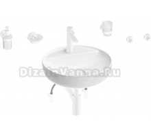 Комплект Wellsee Chalice Perfection 201006235 белый глянцевый, белый матовый, 9 в 1