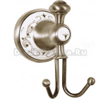 Крючок Boheme Provanse 10806 двойной, бронза