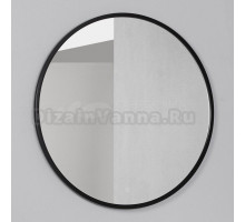 Зеркало круглое Itana Black 80 с подсветкой, диммером, черное