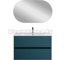 Мебель для ванной комнаты Art&Max Torino 90 подвесная, аквамарин