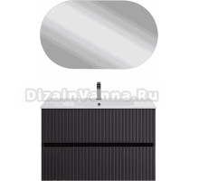 Мебель для ванной комнаты Art&Max Torino 90 подвесная, графит