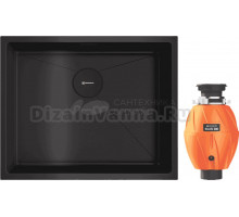 Комплект Мойка Omoikiri Taki 54-U/IF-GB графит + Измельчитель Nagare 500