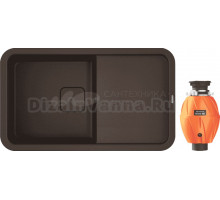 Комплект Мойка Omoikiri Tasogare 86 темный шоколад + Измельчитель Nagare 500