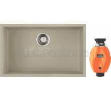 Комплект Мойка Omoikiri Tedori 66-U ваниль + Измельчитель Nagare 500