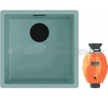Комплект Мойка Omoikiri Yamakawa 45-Integra-AZ azur blue + Измельчитель Nagare 500