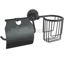Держатель туалетной бумаги D-lin 111 D242111 с держателем освежителя воздуха, черный