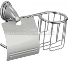 Держатель туалетной бумаги Savol 31 S-L03151 с держателем освежителя воздуха, хром