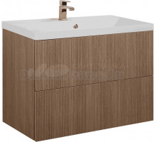 Тумба с раковиной Art&Max Verona-Push 80 подвесная, kadena wood