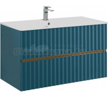 Тумба под раковину без столешницы Art&Max Elegant 100 подвесная, аквамарин