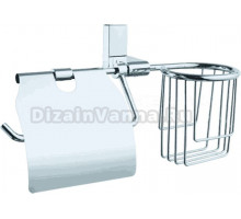 Держатель туалетной бумаги D-lin 330 D242330 с держателем освежителя воздуха, хром