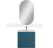 Мебель для ванной комнаты Art&Max Elegant 60 подвесная, аквамарин