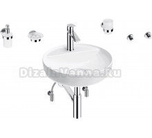 Комплект Wellsee Chalice Perfection 201006256 белый глянцевый, хром, 9 в 1