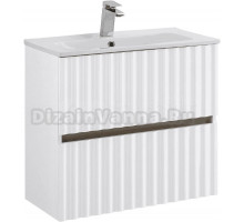 Тумба под раковину без столешницы Art&Max Elegant 60 подвесная, белая глянцевая