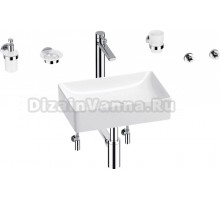 Комплект Wellsee Pure BY Wellsee 201006276 белый глянцевый, хром, 9 в 1