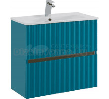 Тумба под раковину без столешницы Art&Max Elegant 60 подвесная, бирюзовая матовая